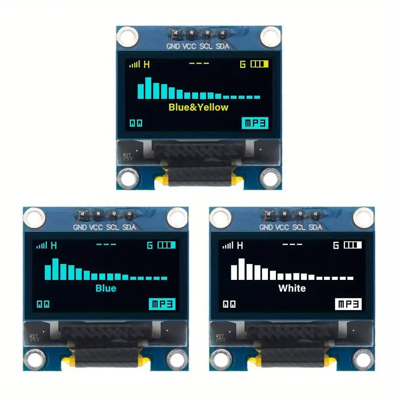 0.96” I2C OLED Display (128x64 Pixels, SSD1306) – Arduino & Pi Ready