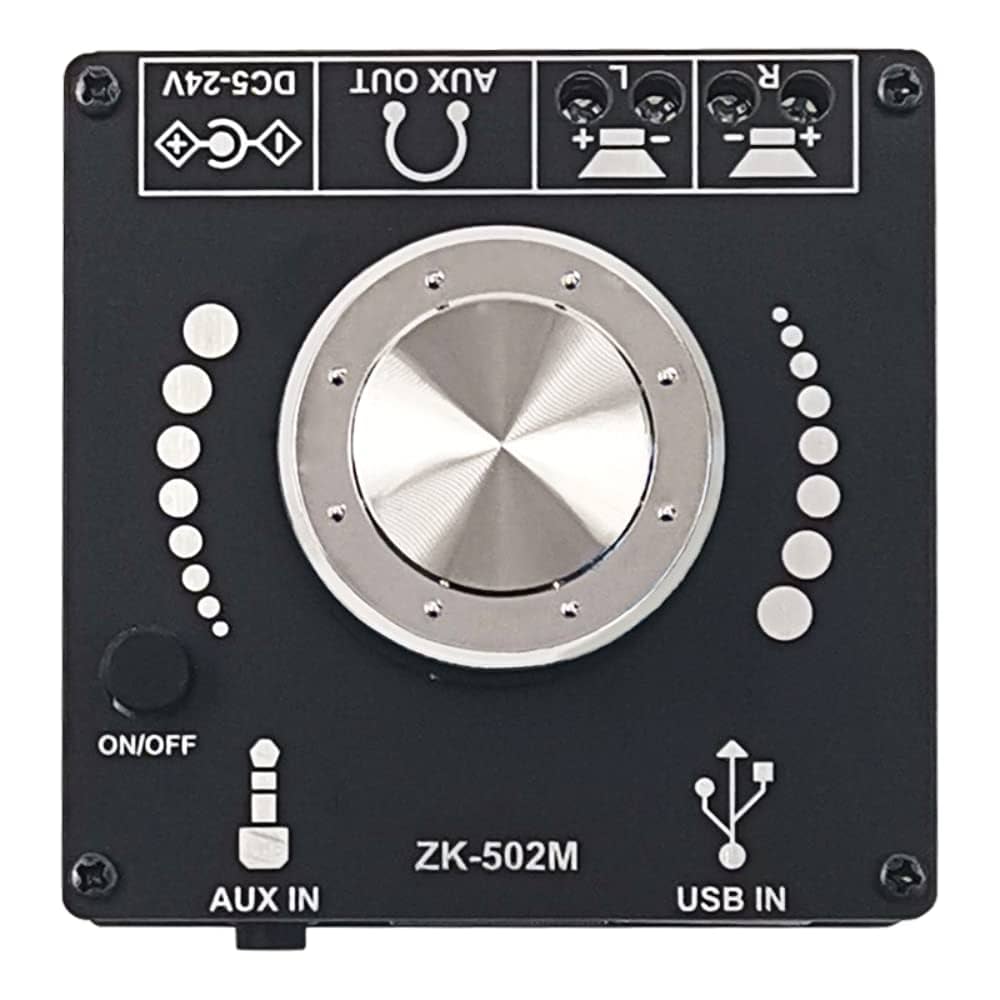 ZK-502M 50W+50W Bluetooth 5.0 Power Audio Amplifier Board