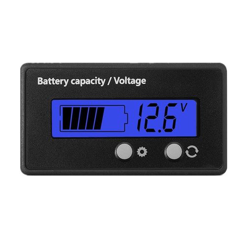 6V/12V/24V/36V/48V/60V/72V LCD Lithium Battery Capacity And Voltage Indicator Meter