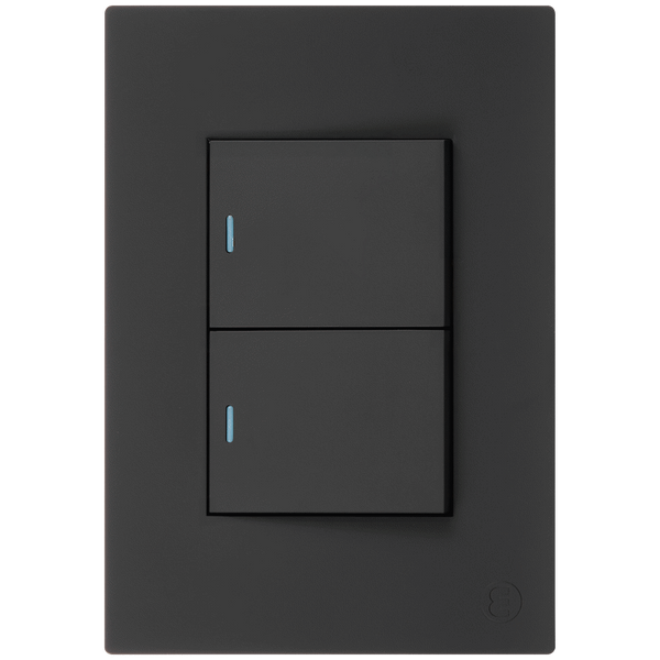 Ellies 2 Lever 1 Way Switch 2x4 (60mmx100mm) -BK