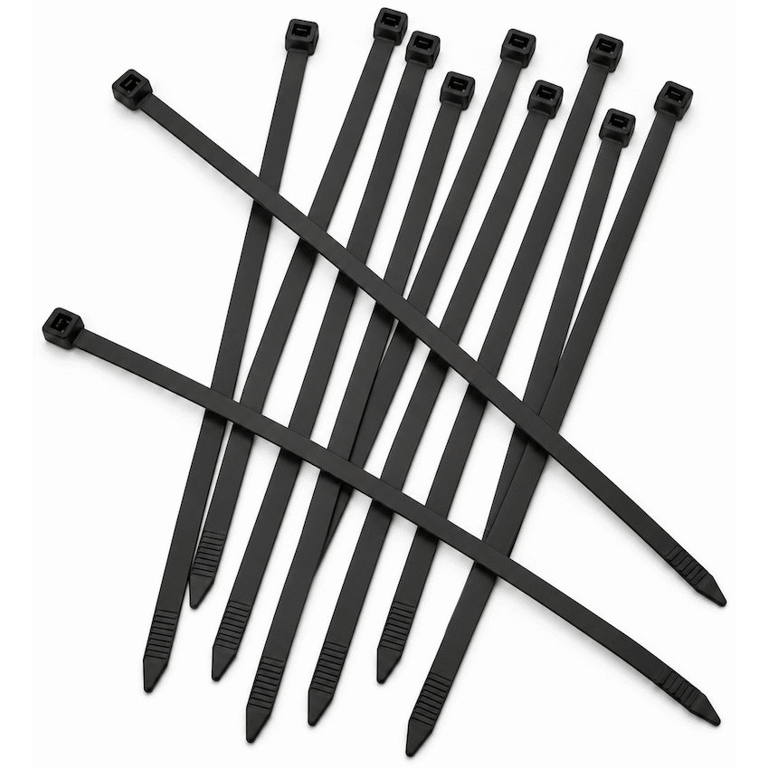 Ellies Cable Tie 7.9mm X 400mm - 50 PACK SIZE - BK