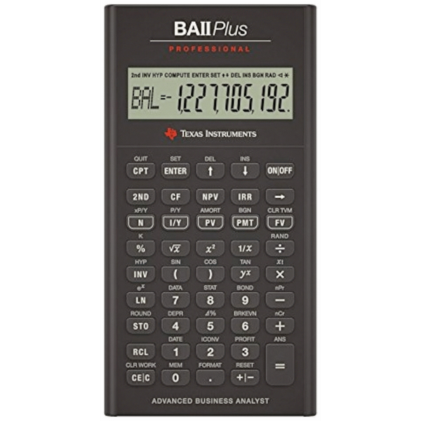 Texas Instruments BA II Plus Professional Financial Calculator