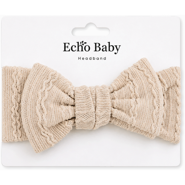 Echo Baby Bow Headband - Sand