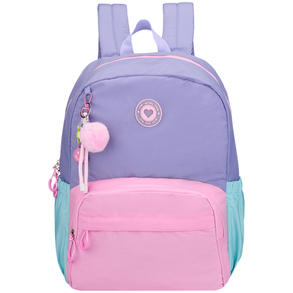 Loop Love Pastel Colour Block Backpack Purple