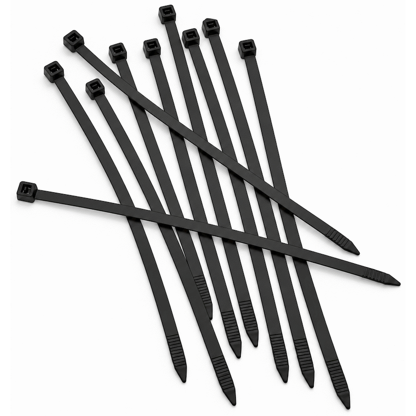 Ellies Cable Tie 7.9mm  X 400mm -  100 PACK SIZE - BK