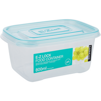 LocknLock EZ Lock rect 800ml blue ( Order in Qty of 6)