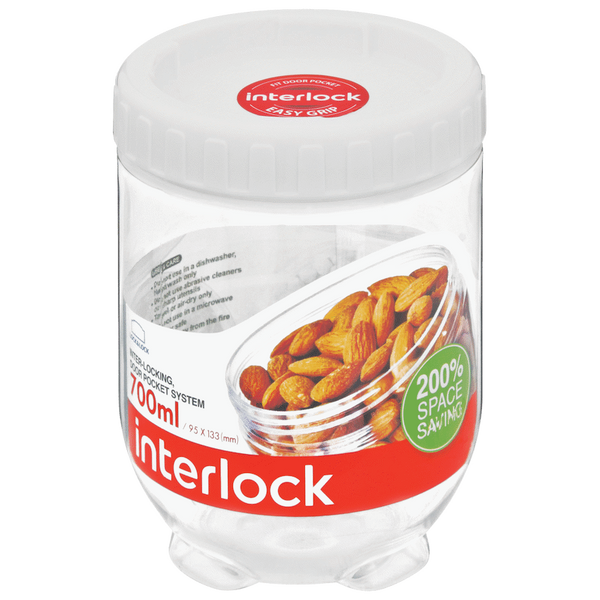 LocknLock Interlock container 700ml wt ( Order in Qty of 8)