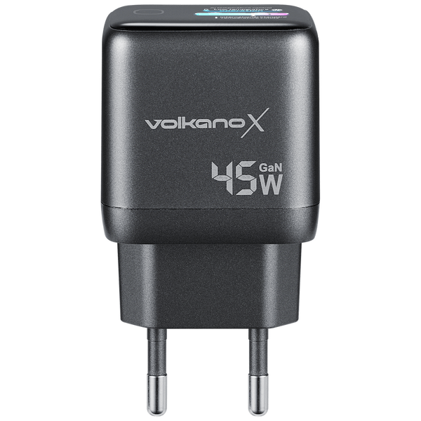 VolkanoX Monitor Nano Series 45w charger with screen - Black