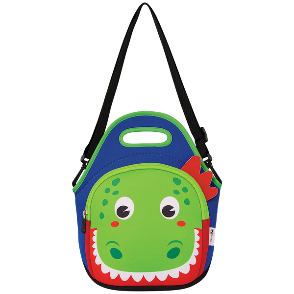 Quest Neoprene Lunch Bag - Dino - Blue/Green
