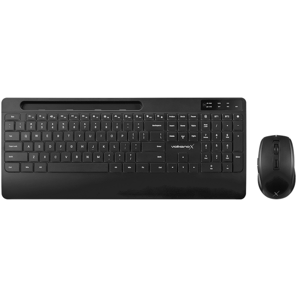 VolkanoX Gem Bluetooth Wireless Keyboard and Mouse - Black