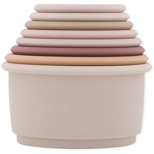 Echo Baby Silicone Stacking Cups - Sunset