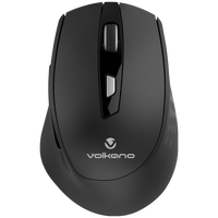 Volkano Chrome Series Wireless Mouse - Black