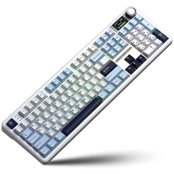 Aula Mechanical Gasket LCD Full Keyboard Multimode - Black/Grey