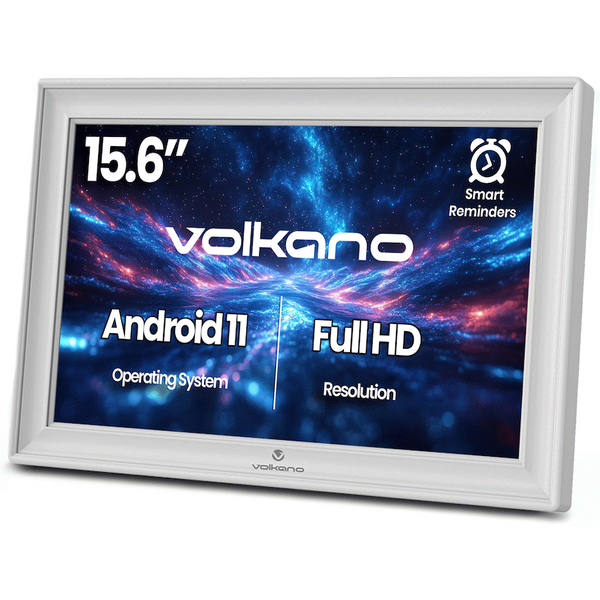 Volkano Agenda Series Smart Calendar and Digital Photo Frame 15.6" - White
