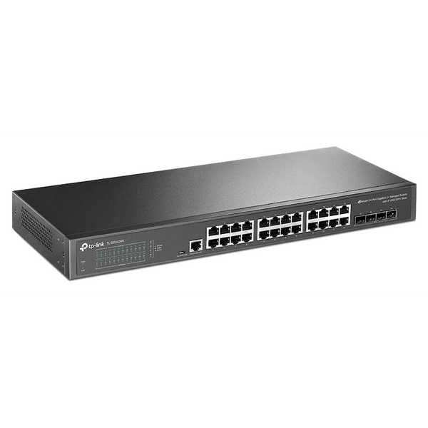 TP-Link TL-SG3428X JetStream 24-Port Gigabit L2+ Managed Switch with 4 10GE SFP+ Slots