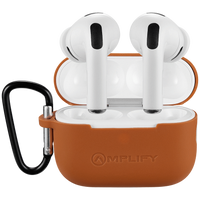 Amplify Note X 3 Series TWS Earphones - White Case + Orange Cover
