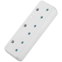 Switched 3-Way 16a Adaptor