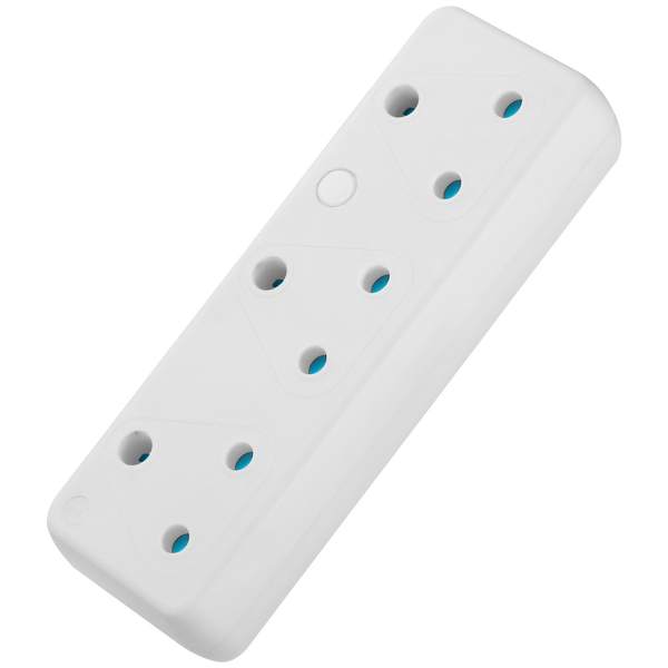 Switched 3-Way 16a Adaptor