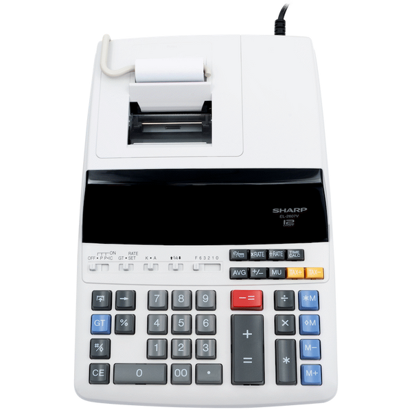 Sharp EL-2607V Premium Fast Printer Calculator AC Powered