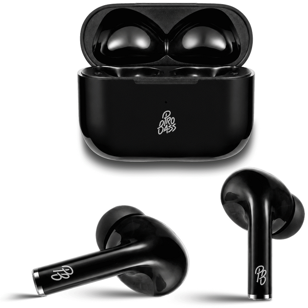 Pro Bass Pulse Buds True Wireless Earphones with Charging Case - Black