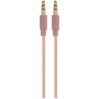 Premio Braided AUX Cable 2m - Rose Gold