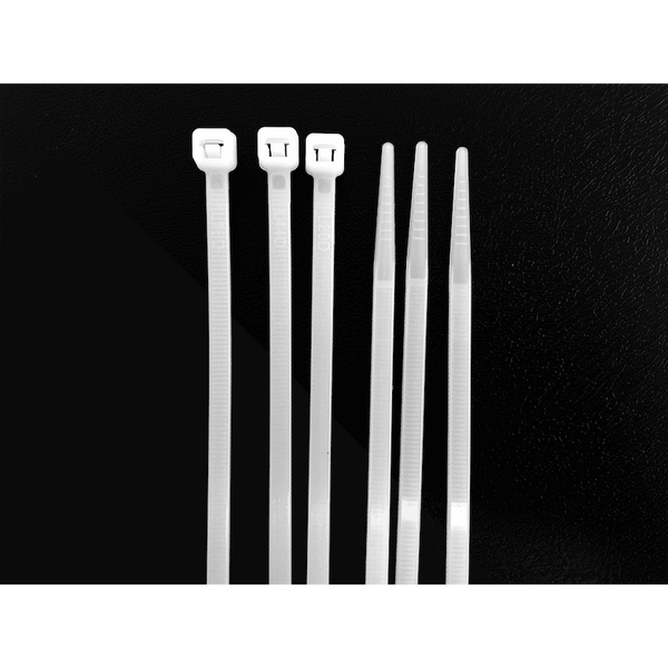 Ellies Cable Tie 4.8mm X 200mm -  100 PACK SIZE - WT