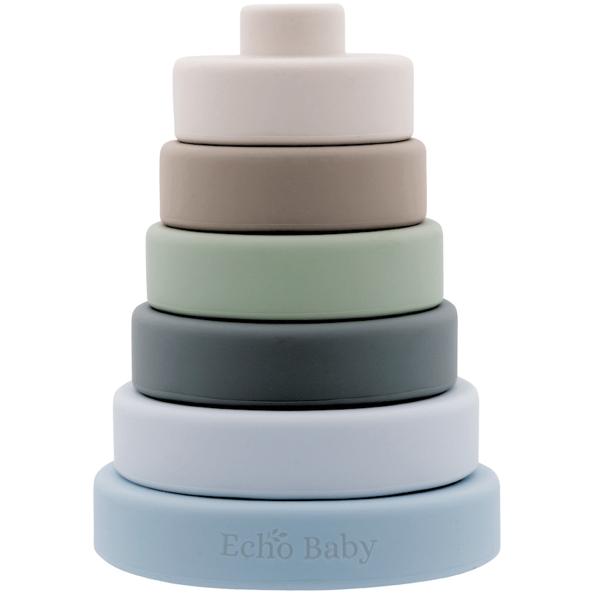 Echo Baby Silicone Stacking Rings - Ocean