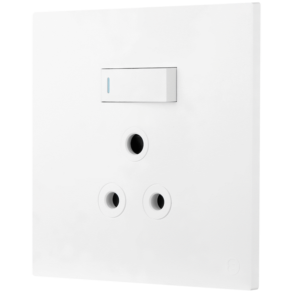 Ellies 1 Way (3 Pin) Single Switch Socket 4x4 (100mmx100mm) -WT