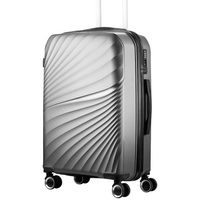 Travelwize Quartz PP 66cm 4-Wheel Spinner Luggage - Silver