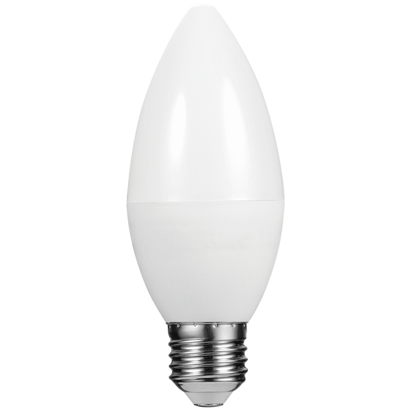 Switched 5w Candle LED Light Bulb E27 - Cool White