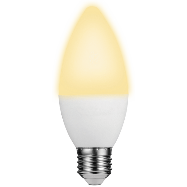Switched 5w Candle LED Light Bulb E27 - Warm White