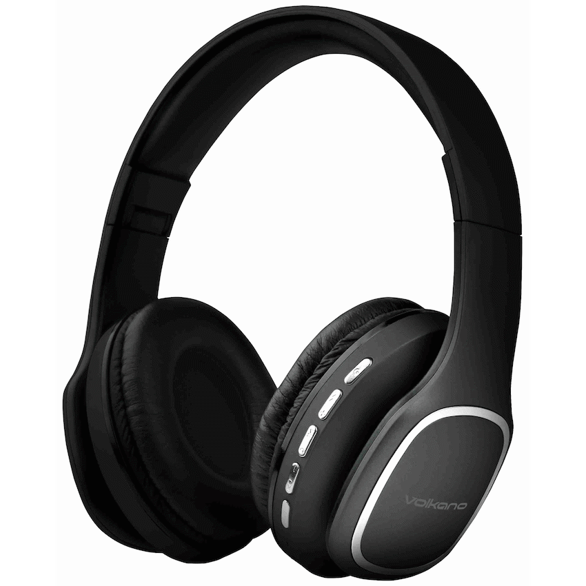 Volkano Phonic Series Bluetooth Full Size Headphones - Black