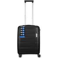 Travelwize Tourer PP 55cm 4-wheel Spinner Luggage Black