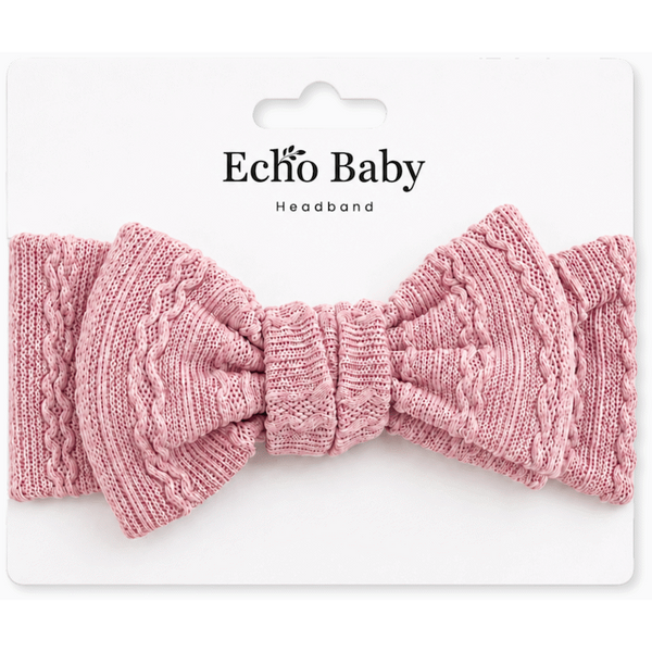 Echo Baby Bow Headband - Baby Pink