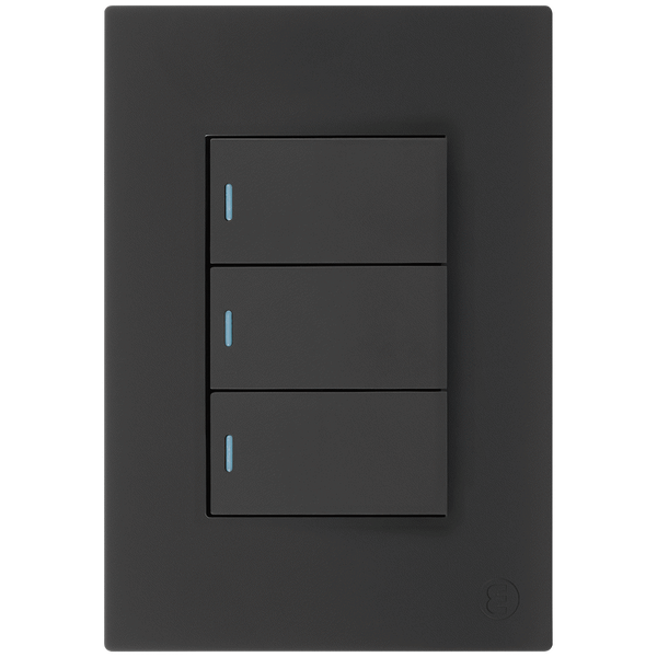 Ellies 3 Lever 2 Way Switch 2x4 (60mmx100mm) -BK