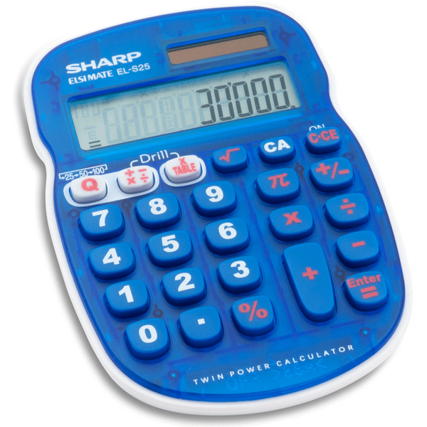 Sharp EL-S25 Calculator - Blue - Blister