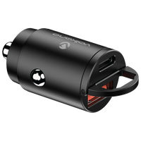 Volkano Obscurix Series 30w PD Dual USB-A and USB-C Ultra Small Car Charger