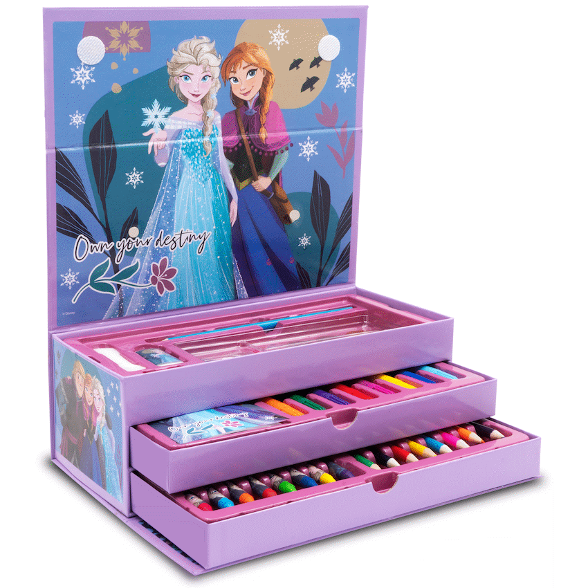 43 PC COLOURING STATIONERY SET - FROZEN