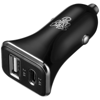 Pro Bass on the Go Dual USB + Type-C 12w Car Charger