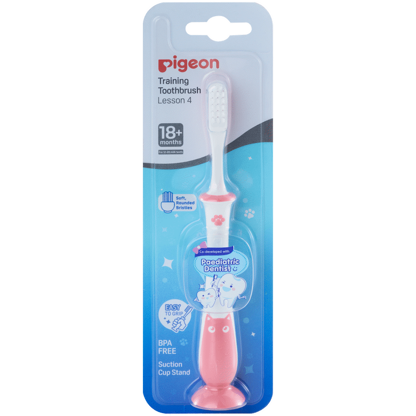 Pigeon Training Toothbrush Lesson 4 - Pink