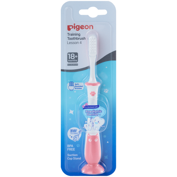 Pigeon Training Toothbrush Lesson 4 - Pink
