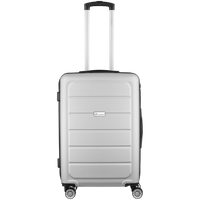 Travelwize Maple ABS 65cm 4-Wheel Spinner Luggage - Silver