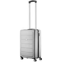 Travelwize Maple ABS 55cm 4-Wheels Spinner Luggage - Silver