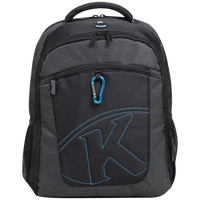 Kingsons 15.6" black laptop backpack with key chain