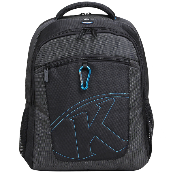 Kingsons 15.6" black laptop backpack with key chain