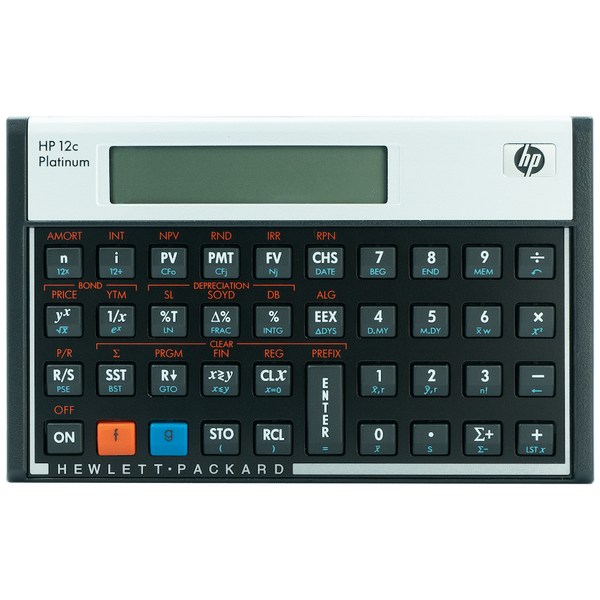 HP 12C Platinum Financial Calculator (Algebraic or RPN)