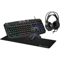 VX Gaming Heracles Series 4-in-1 Combo KB, Mouse, Mousepad, Headset