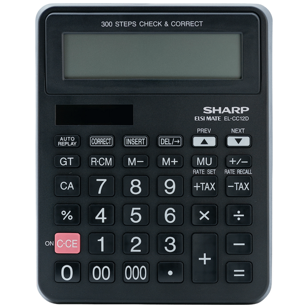 Sharp EL-CC12D Desk Calculator - CheckCorrect Tax