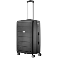 Travelwize Maple ABS 65cm 4-Wheel Spinner Luggage - Black