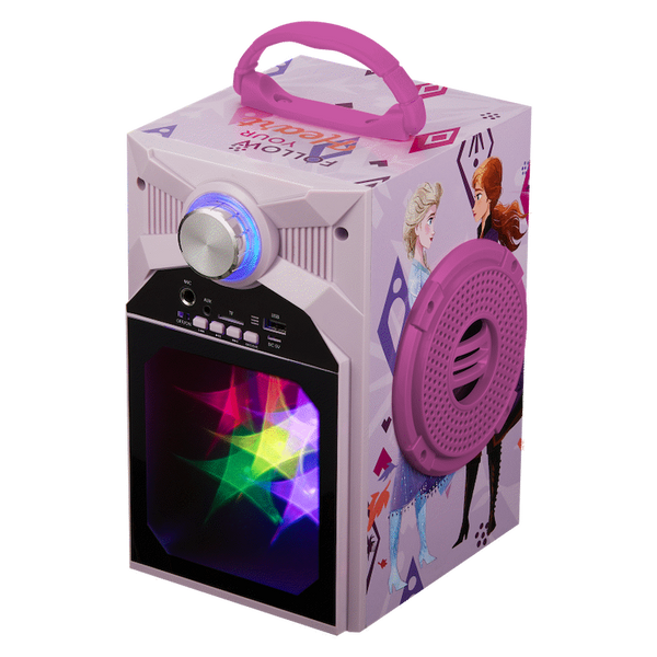 Disney Frozen Classic LED Stars Karaoke Machine with Microphone